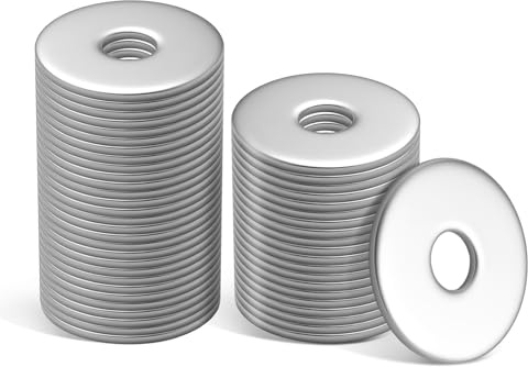 THFJWJ 100 Stück Unterlegscheiben Flachkopf M4×16×1mm | 304 A2 V2A Edelstahl Beilagscheiben,Kleiner Außendurchmesser, hohe Passgenauigkeit,für Schrauben, Muttern und Gewindestangen