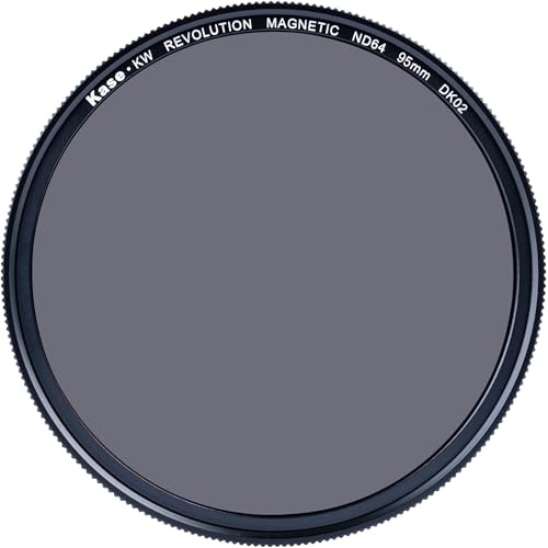 Kase KW Revolution Plus Magnetic Shockproof ND64 6 Stop Neutral Density Filter Low Reflection Optical Glass (95mm)