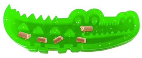 Gamelle ralentie pour chien, au crocodile, pour enrichir le mental, jeu sensoriel et lent pour l'entraînement des chiots ainsi que pour rapporter et lécher les chiens