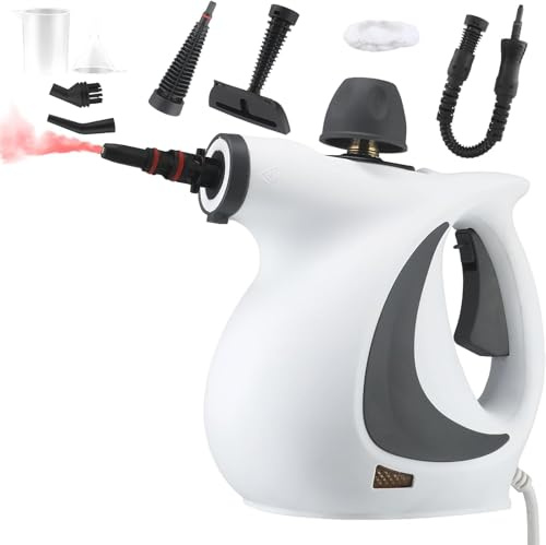 Dampfkraftwerk, Dampfkraft Reiniger, 1050w Dampfreiniger Handgerät Comdaliy, 3.2 Bar Dampfdruck, Löst Fett, Kalk & Schmutz, Kein Reinigungsmittel Nötig, Ideal Für Den Großen Weihnachtsputz(Grau)