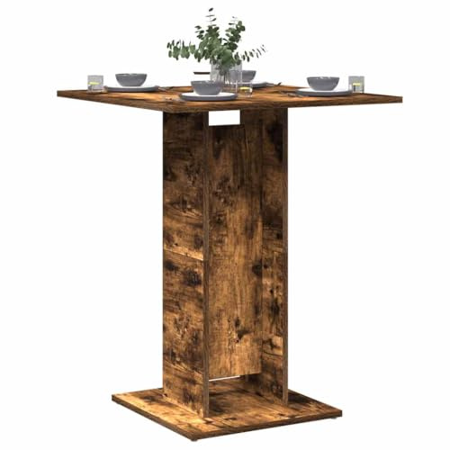 Mokuyary Bistrobord rökek 60 x 60 x 75 cm trämaterial ståbord balkongbord för kök, vardagsrum och matrum