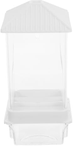 Automatic Bird Feeder for Cage, No Spill Plastic Food Container