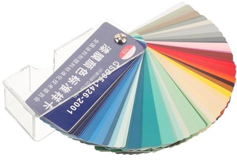 LIFKOME Mazzetta Colori Ral Opachi su Carta e Plastico, Cartella Colori per Interni Portatile 83 Tonalità Standard per Vernici e Progetti Fai-da-te
