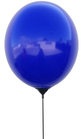 Reusable Balloon Window Kit with removable clip and pole, Car Dealership Advertising, Weatherproof Vinyl (Blue)