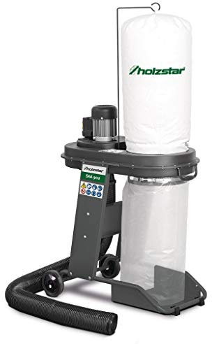 Holzstar SAA902 5923902 - Aspiratori a trucioli (con ventilatore, fissaggio semplice, elevata mobilità, elevata potenza di aspirazione, impianto di aspirazione truciata)