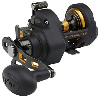 PENN Fathom II Star Drag Multirolle – Salzwasser-Angelrolle für Boots-, Küsten- und Kajakangeln
