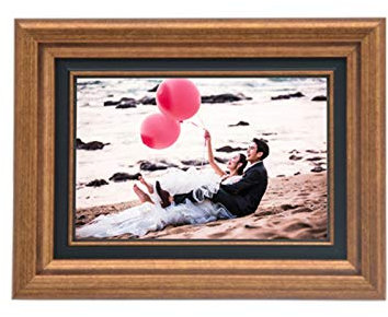 Bilderrahmen, Harz Fotorahmen Einrichten Tisch Hängen Wand Bilderrahmen Kreative (Farbe : Braun, Größe : 25×30cm)