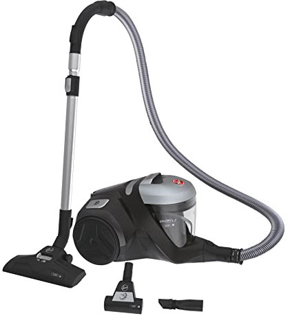 Hoover H-POWER 300 Pet Cylinder Vacuum Cleaner with Pet Hair Tool - Powerful Cyclonic, Lightweight with Long Reach and Extra Stretch Hose, Allergy Hepa H13 Filter,2L Capacity, Bagless, 850w (HP320PET)