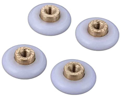 Générique L-MEIQUN 18mm Roulette Porte De Douche, roulettes De Porte De Douche, Coulissante De Douche, Roulette Placard Coulissant, roulettes pour Porte De Douche