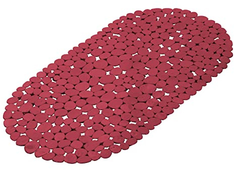 douceur d'intérieur, Fond de Baignoire (36 x 69 cm) Vitamine Sdb Framboise, PVC Uni