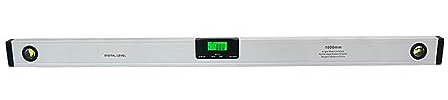 FUNTLY Digitale wasserwaage Digitale Wasserwaage 1000 mm, elektronischer Winkelmesser, Winkelmesser, Winkelsucher, Magnete, Wasserwaage, Neigungstest, Lineal 1000 mm (Color : with las-er)
