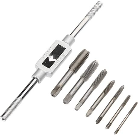ASAKKURA Teiliges Gewindebohrer-set Hochleistungslegierungsstahl Handwerkzeug Mit Ergonomischem Griff Für Präzises Gewindeschneiden Für Möbelmontage Und Maschinenbau
