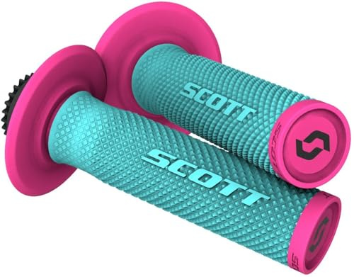 SCOTT SX II MX Motorrad Griffe inkl. Cam Set blau/pink