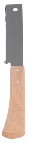 Sierra de mano for cortar madera, sierra de mano pequeña, hoja SK5, mango de madera de haya, sierra de tracción de dientes finos for carpintería, espigado, mortajado