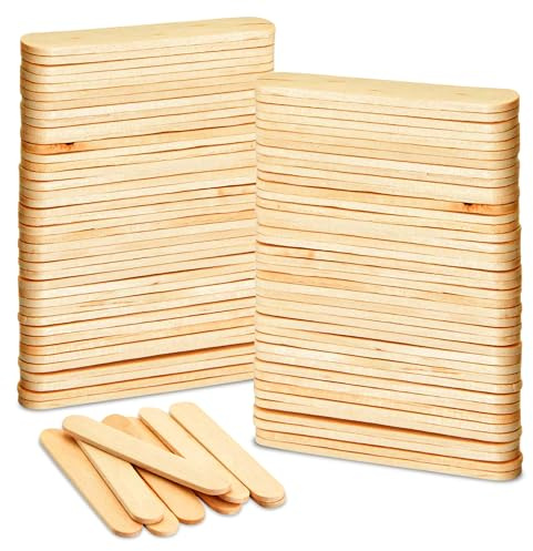 G4GADGET 100 Pack Wooden Waxing Spatulas – Premium Wax Applicator Sticks for Hair Removal, Smooth Birchwood, Ideal for Face, Body, Bikini & Eyebrows – Disposable Waxing Sticks for Home & Salon Use