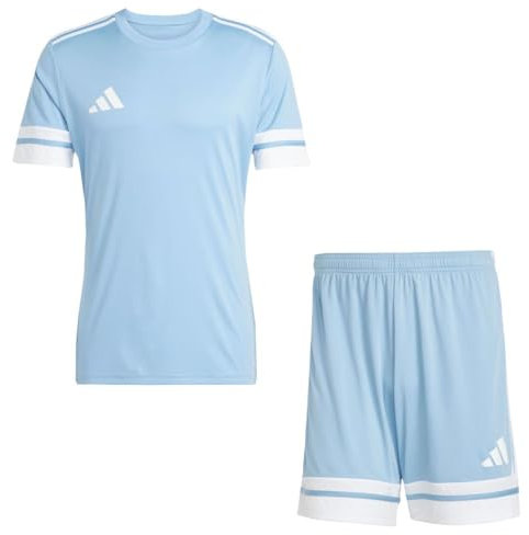 Addias Trikotsatz Herren hellblau weiß Squadra 25 Gr/M - Sportbekleidung Set
