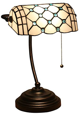 Lámpara de banquero, lámpara, lámpara de Escritorio, lámpara Vintage, lámpara de Mesa, lámparas de Noche, lámparas de Lectura para mesita de Noche, Oficina de Estudio, Base de aleación, W11 H15,