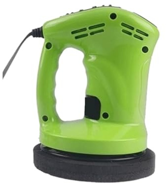 Lijadora eléctrica portátil de 12V y 80W, pulidora de vehículos, máquina de abrillantado for coche, Kit de herramientas limpiadoras de cera tampón encerado(Green)