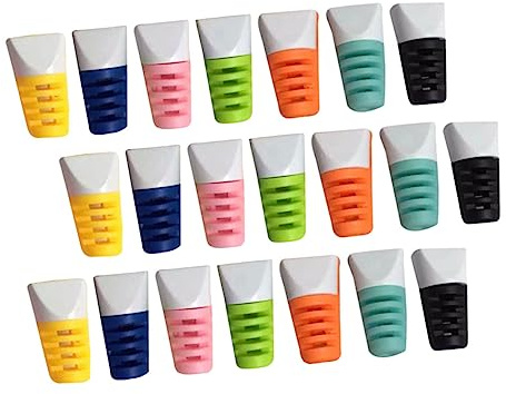 TOYZFRIENDY 50 Pcs Data Cord Protectors with Colored Design Break USB Cable Sleeves for Charging Cable Ends Prevent Bending and Fraying Compatible with Cords Random Colors Random Color