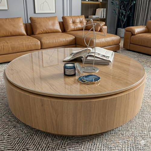 SCHUTZ-FUX Pellicola per tavolo rotonda trasparente da 2 mm, protezione per tavolo con bordo obliquo, tovaglia trasparente lavabile, su misura, prodotta in Germania (120 cm)