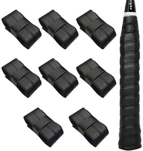 8 Stück Griffband Tennisschläger Rutschfestes, Selbstklebend Federballschläger Badminton Griffband für TennisschläGer Badminton SchläGer Squash Schläger Golfstange