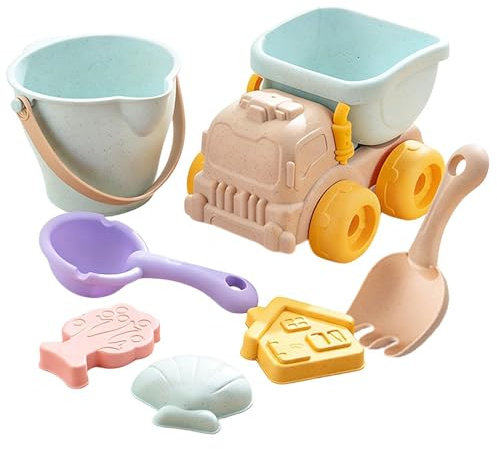 Strandleksaker lekset, bärbar design, 1 set, sandhink för barn, utomhus slottsbyggare, robust, för utomhus, inomhus, bakgård, lekplats