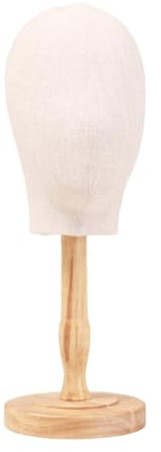 YsXoWiui Soporte para Joyas con Forma de Cabeza de Maniquí, Soporte para Sombreros Y Gafas, Hecho de Madera Y Ligero para Salón de Belleza O Uso Doméstico, Style a