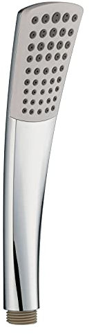 PaulGurkes Handbrause Weiß Chrom Duschkopf Brausekopf Stabbrause Brause Duschbrause