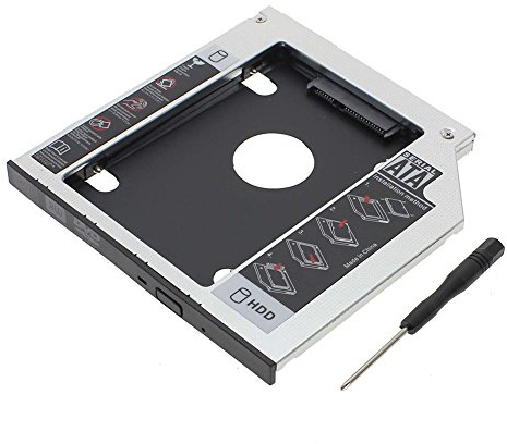 Case für 2. Festplatte RGBS 9.5mm SATA zu SATA 2 für Asus, Acer, HP, Dell, Benq, Sony, Universal Notebook CD/DVD-ROM Optical Bay