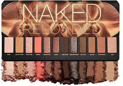 Urban Decay Naked Reloaded Eyeshadow Palette, 12 Warm Neutral Shades for Any Occasion, 15.6g