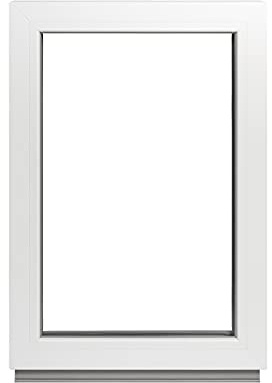 Alle Grössen Festverglasung Kunststoff Fenster - Kellerfenster BxH: 105 x 120 cm weiß fenster- Doppelverglasung Fenster Für Gartenhaus/Garagen Fenster -Premium Kunststofffenster BxH: 1050 x 1200 mm