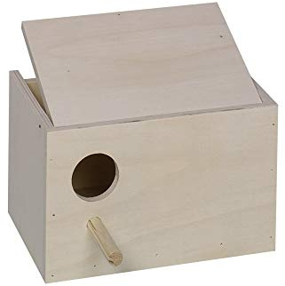 Nobby Wellensittich Nistkasten Loch Links; 22 x 16 x 14 cm