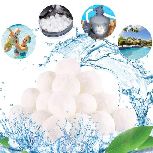 Pool Filterbälle 700 g,Sandfilteranlage Pool, Aquarium Sand, Ersetzen25 kg Poolfiltersand für Schwimmbad, Filterpumpe, Aquarium Sandfilter