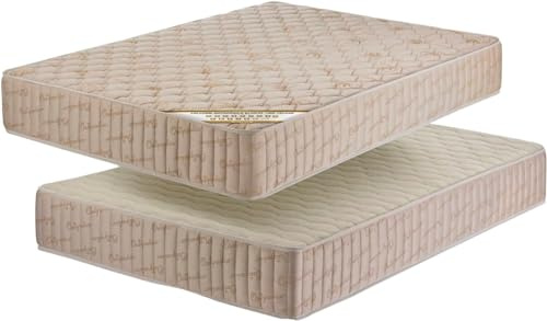 DELUXE13 Orthopädische Matratze Eliocel - hohe Festigkeit - 2 Seiten Merinowolle - Matratze aus Schaum HR, hohe Dichte (150 x 200 x 20)