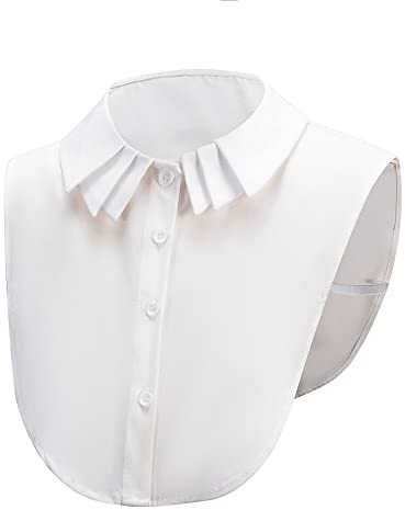DNLKWGO White Fake Collar Dickey False Collar Detachable Lapel Shirt Fake False Collar for Women Girls