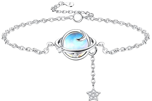 Adramata Damarmband sterling silver 925 månsten armband gnistrande vänskap armband present till hennes mors dag och födelsedag