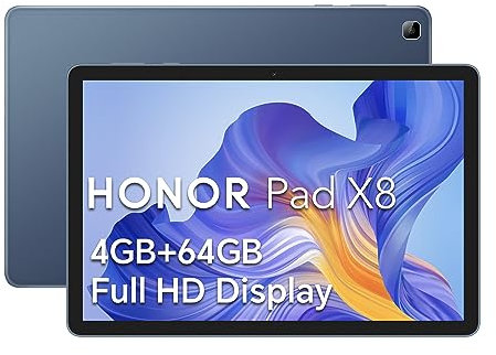 HONOR Pad X8, 10.1 Inch Tablet, Wi-Fi 4+64GB Storage, Expand to 512GB, FullView Display, Octa-Core, Android 12 (Renewed)
