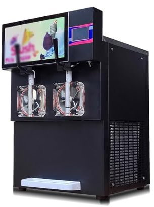 Ice Cream Maker Machine for Home or Commercial,Dual Cylinder Multifunctional Ice Cream Machine Snow Mud Machine Summer Refreshing Snacks Cold Drinks Milk Tea Coffee Ice Cream Attac