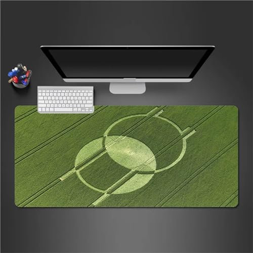 Gaming Mauspad XXL Grün Großes Mauspad Schreibtischauflage mit Vernähte Kanten Einer speziellen Oberfläche verbessert Geschwindigkeit und Präzision 700x300x2mm