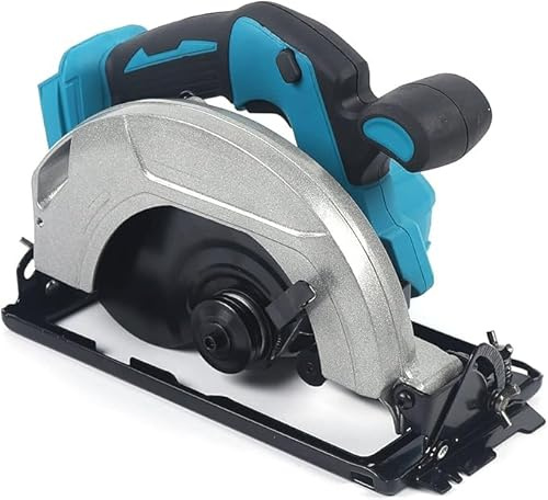 TESUGN Sladdlös Cirkelsåg 18 V - Professionell Industriell Skärsåg Med Litiumbatteri, Geringskärningar Upp Till 45°, Tomgångsvarvtal 4500 RPM, Laserguide Mini För Trä