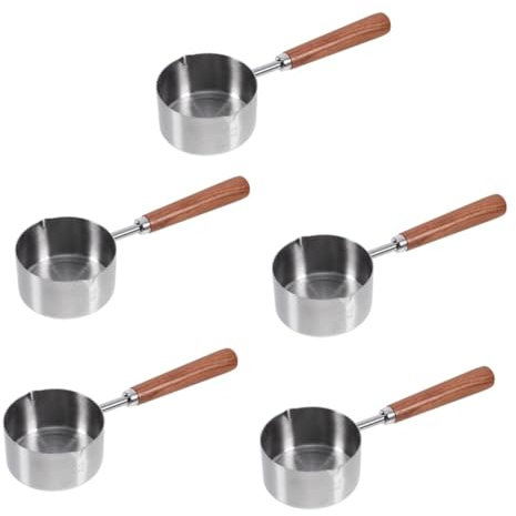 Toddmomy 5piezas Cuchara Medidora De Alimento Para Mascotas Inoxidable Para Perros y Gatos y Duradera De Usar Para Comida Húmeda y Seca