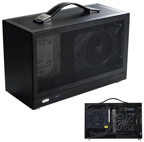 Minii Itx Computer Case - Portable Itx Computer Case | Computer Case Minii Itx Gamings Pc Chassis, Itx Minii Small Case Aluminum Suitcase, Desktop Computer Empty Chassis Pc Gamings Case