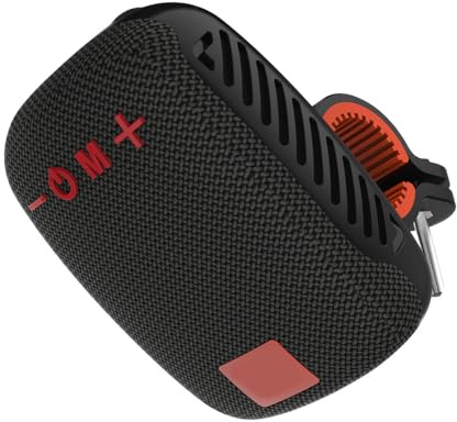 Plyisty Altavoz Bluetooth Portátil para Bicicleta, Altavoz Impermeable para Motocicleta, Tiempo de Reproducción 3H, Emparejamiento Dual, Compatible con Radio FM, Tarjeta TF (Black)