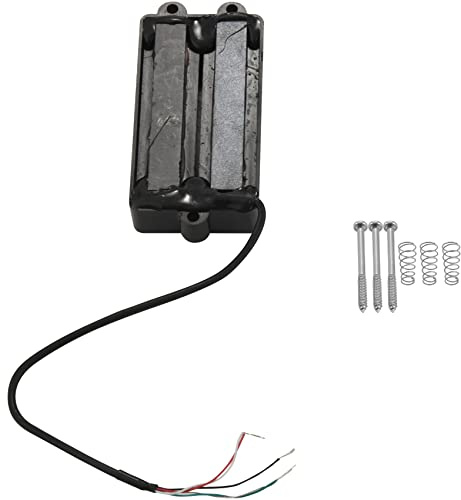 Hermosiey Geräuschlos Gute Balance 4 Saiten Bass Humbucker Doppel Spule Ton Abnehmer Schwarz für Bass Gitarre