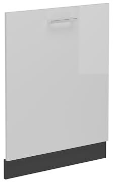 Vicco Coperchio per lavastoviglie R-Line, Bianco lucido, 60 cm senza piano di lavoro