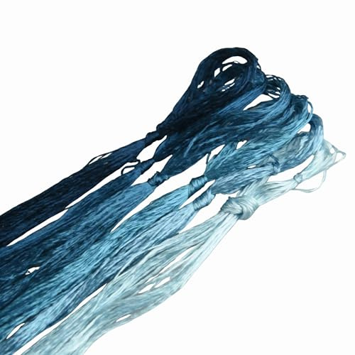 MINGGUXIUYI Maulbeerseide Stickgarn – Seidenfäden für Kreuzstich, chinesische Seide zum Weben, DIY-Schmuck & Handarbeitssets (118)