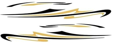 Kit de calcomanías de RV autoadhesivas de 165x16 pulgadas, pegatinas de automóvil de vinilo decorativas impermeables para gráficos exteriores de furgoneta, caravana y autocaravana