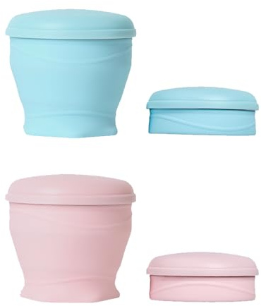 2 Stück Faltbarer Reisebecher, Faltbarer Trinkbecher ，Faltbarer Kaffeebecher，Faltbare Silikon Tasse mit Deckel, Camping Tasse wiederverwendbar，für Camping Wandern Reisen Picknick