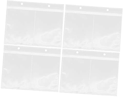 Hoement 20pcs Clear Photo Album Replacement Sleeves Transparent Protective Photo Refill Pages for Scrapbook Postcard Recipe Card Storage and Organization