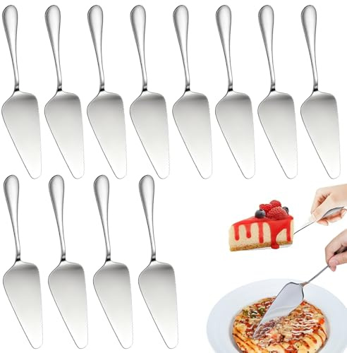 Zykra 12 Pcs Pelle à Tarte en Acier Inoxydable, Serveur de Tarte en Métal